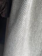 img 1 attached to Grey Linen Blackout Curtains 84 Inches Long For Bedroom Or Living Room - Thermal Insulated, Textured Burlap Effect, Grommet Window Draperies, Set Of 2 Panels From H.VERSAILTEX review by Emily Quintana