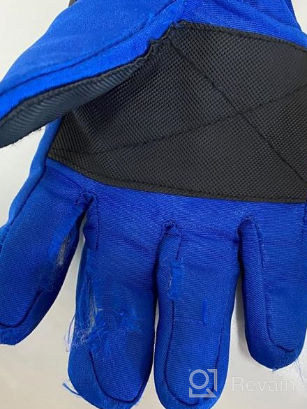 img 1 attached to 🧤 Warm & Waterproof Winter Gloves: Fleece Boys' Accessories for Cold Weather Protection review by Frank Ridl