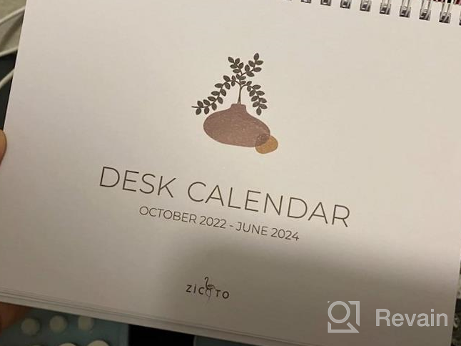 img 1 attached to 2023 Small Desk Calendar With Stickers - 6" X 8" Flip Desktop Organizer - Runs Until June 2024 review by Albert Wallin