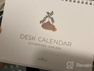 img 1 attached to 2023 Small Desk Calendar With Stickers - 6" X 8" Flip Desktop Organizer - Runs Until June 2024 review by Albert Wallin