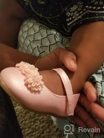 img 6 attached to Stylish and Elegant: Josmo Patent Dressy Chiffon Toddler Girls' Flat Shoes