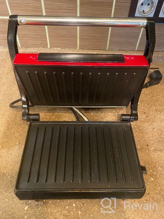 img 2 attached to Sandwich maker Kitfort KT-1609 Panini Maker, red review by Ada Dudek