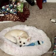 img 1 attached to Calming Dog Bed Donut For Small And Medium Pets - Anti-Anxiety Fluffy Bed By NOYAL review by Ryan Calabro