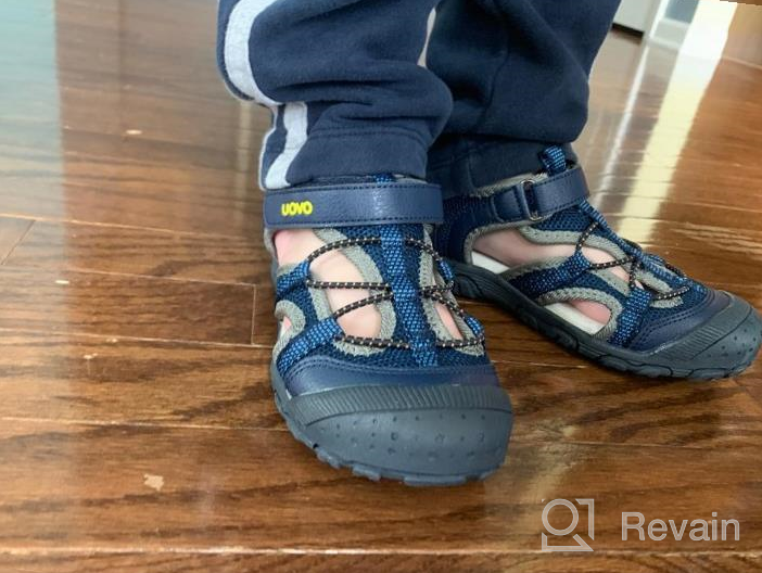 img 1 attached to 👟 Premium UOVO Sandals: Toddler Athletic Outdoor Boys' Shoes for Sandals - Comfortable and Durable Footwear review by Chris Doe