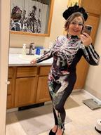 img 1 attached to Spooky Chic: Fixmatti Women'S Long Sleeve Skull Print Jumpsuit For Halloween Parties review by Anthony Boylan