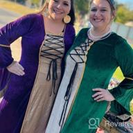 img 1 attached to Frawirshau Velvet Queen Dresses 👗 - Women's Renaissance Costume Medieval Dress review by Charles Long