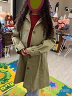 img 1 attached to FISACE Girls Trench Coat: Classic Lapel Windproof Rain Jacket review by Carolina Hefa