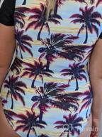 img 1 attached to Aleumdr Women'S Printed Swimsuit - Zip Front, Half/Long Sleeve In S-XXL review by Martin Dosunmu