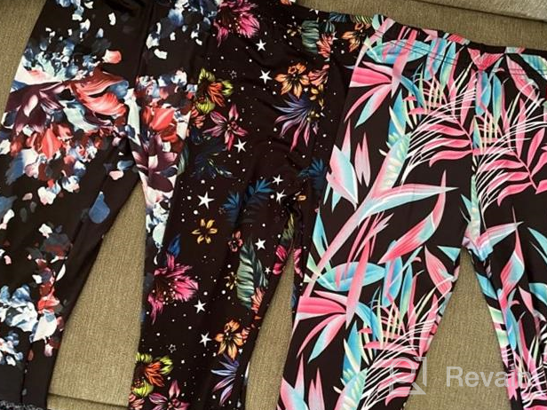 img 1 attached to Cute and Comfy UONLBEIB Girls Multipack Print Leggings: 3-Pack Stretch Ankle Length Pants for Girls 4-13Y review by Shawn Welker