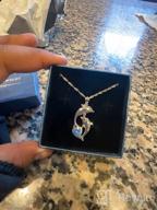 img 1 attached to Mothers Day Gifts for Women: 🐬 925 Sterling Silver Dolphin Necklace with Chain review by Diane Beachem