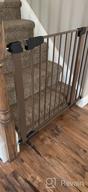 img 1 attached to Cumbor 29.5-46" Auto Close Safety Baby Gate: Mom'S Choice Awards Winner, Extra Tall & Wide Child Gate For House, Stairs, Doorways - Durable Dog Gate With Easy Walk Thru - Brown review by Steven Asthana