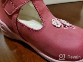 img 2 attached to Girls' Leather Toddler Support 👧 Shoes and Flats for Wobbly Waddlers