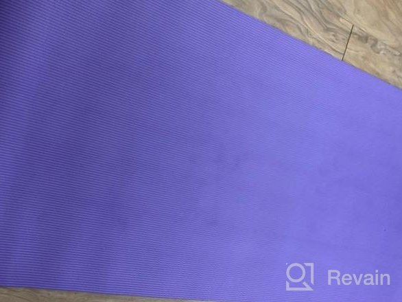 img 1 attached to Premium Thick Yoga Mat With Non-Slip Surface, Extra Large 72"L X 32"W Size, Carrying Strap And Bag Included, Ideal For Home Workouts And Fitness, Exercise Mat For Yoga And More review by Rob Bradford