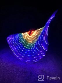 img 7 attached to Light Up Your Dance With IMucci LED Belly Dance Isis Wings - Perfect For Adults And Kids