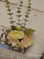 img 1 attached to Rustic Grey Bathroom Decor Box With Two Mason Jars And Artificial Flower - Large Wooden Organizer For Toilet Paper And Accessories, Ideal Bathroom Rustic Accessory And Storage Solution By HOMKO review by John Arsov