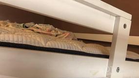 img 6 attached to Белая двухъярусная кровать Merax с выдвижным ящиком, лестницей и 4 ящиками для хранения - двухъярусная кровать из твердого дерева идеально подходит для экономии места