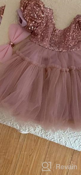 img 1 attached to Tulle Flower Princess Wedding Dress For Toddler And Baby Girl - NNJXD Girls' Collection review by Nick Owens