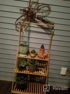 img 1 attached to COPREE Bamboo 3-Tier Hanging Plant Stand: Organize Your Garden In Style! review by Raymond Doe