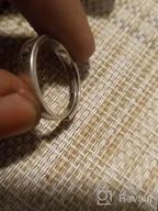 картинка 1 прикреплена к отзыву Бейдодо Серебряные кольца солнца и луны с гравировкой I Love You Персонализированные парные свадебные обручальные кольца - Регулируемые совпадающие кольца от Julian Locklear