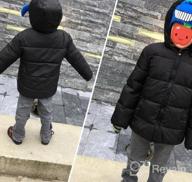 img 1 attached to Windproof Snow Winter Coat Outwear with 🧒 Removable Hood for Happy Toddlers - Cherry Down Jacket review by William Byrd
