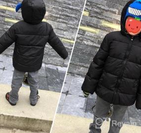 img 6 attached to Windproof Snow Winter Coat Outwear with 🧒 Removable Hood for Happy Toddlers - Cherry Down Jacket
