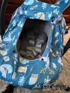 img 1 attached to Universal Baby Car Seat Canopy Cover For All Seasons - Breathable And Snug With Flamingo Design, Suitable For Boys And Girls - SMTTW Infant Car Canopy review by Tim Hollins