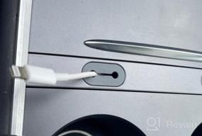 img 6 attached to Центральная консоль Motrobe Tesla, USB-кабель для зарядки, органайзер, держатель для управления консольным кабелем для 2021, 2022, 2023, модель 3, модель Y, аксессуары