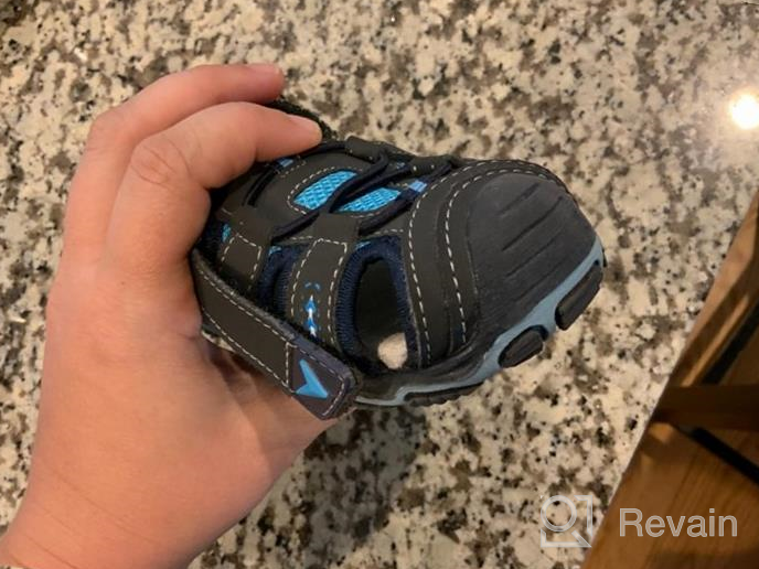 img 1 attached to Esphisha Little Boys' Outdoor Sandals - Toddler Shoes for Outdoor Activities review by Christopher Williams