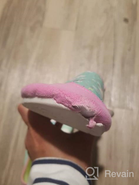 img 1 attached to Ultimate Grip for Active Unicorn 🦄 Girls: Hiitave Non Slip Barefoot Toddler Shoes review by Andrew Roberts