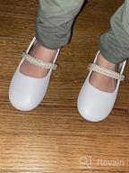 img 1 attached to Hehainom Toddler Little Ballet Patent Girls' 🩰 Flats: Stylish & Supportive Shoes for your Little Dancer review by Crystal Thompson