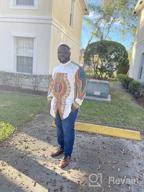 img 1 attached to 🌍 Showcase Your Style with COOFANDY Men's African Dashiki Sleeve Button Shirts review by John Love