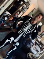 img 1 attached to Ultimate Comfort and Style: NOROZE XXL Skeleton Jumpsuit Pajamas for Men review by Bob Novitsky