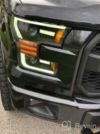 img 1 attached to Enhanced Performance AlphaRex PRO-Series Black LED Tube Dual Projector Headlights For 2015-2017 Ford F150 Halogen Type With Switchback DRL, Sequential Signal, And Activation Light review by Dev Gotoda