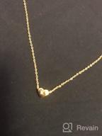 img 1 attached to 💛 18K Gold Heart Choker Necklace – Initial Letter Necklace for Women & Teen Girls, Personalized Gift with Nice Gifts Box review by Kevin Duhon