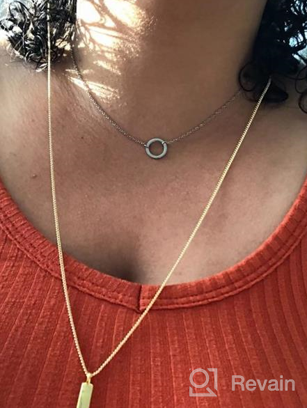 img 1 attached to YeGieonr Y-Shaped Bar Pendant Necklace, 14k Gold Plated CZ Geometric Necklace, Stylish Long Pendant for Women/Girls review by Andrew Patel