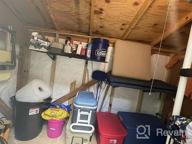 img 1 attached to Maximize Garage Space With FLEXIMOUNTS 1X4Ft Wall Mounted Storage Shelves - 2 Pack review by Danierl Temple