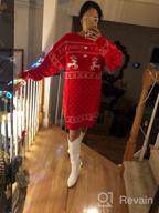 img 1 attached to Glamaker Women Cute Ugly Christmas Oversized Sweater Dress Pullover Holiday Sweater review by Mary Pattinson