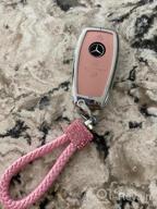 img 1 attached to Mercedes Benz Key Fob Chain With Bling Crystal Leather Sleeve - TopDall Compatible review by Adam Krueger
