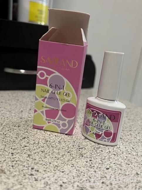 img 1 attached to Saviland Gel X Nail Glue: The Ultimate Solution For Acrylic Nails And Press-On Nails - Get Flawless, Long-Lasting Results! review by Mike Bogan