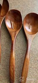 img 5 attached to ADLORYEA 6-Piece Handmade Wooden Spoons For Versatile Food Options, Natural Wood Spoon For Soup, Coffee, Salad Desserts, Chips, Snacks, Cereal, And Fruit