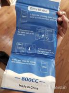 img 1 attached to 800ML Disposable Urinal Bag For Travel, Emergency Portable Pee And Vomit Bags (12 PCS) By DIBBATU - Unisex Urinal Toilet Bag Suitable For Camping, Traffic Jams, Pregnant Women, Patients & Kids review by Pete Martin