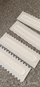 img 6 attached to Set Of 4 Antallcky Decorating Combs And Icing Smoothers For Cake Design - Plastic Sawtooth Scraper Polisher With 8 Texture Designs And Perfect For Mousse, Butter Cream, And Cake Edges - White Color