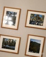 img 1 attached to 11X14 Gallery Wood Photo Frame Set For Customizable Wall Display - Rustic Brown, 8X10 Matting Included (Pack Of 4) review by Hector Nito