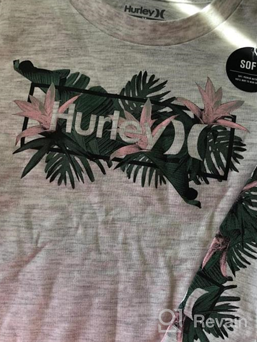 img 1 attached to 👕 Hurley Sleeve Graphic T Shirt Turquoise - Stylish Boys' Tops, Tees & Shirts review by Chris Crawford