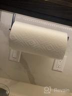 img 1 attached to Stainless Steel Adhesive Paper Towel Holder - Convenient No-Drill Kitchen Roll Holder For Under Cabinet Or Wall Mounting By YIGII review by Ken Gray
