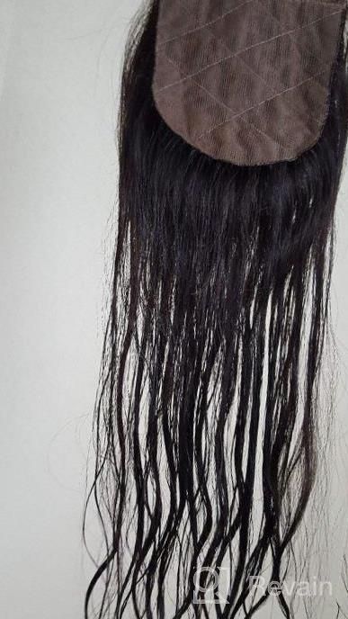 img 1 attached to 20 Inch Beata Hair 5X5 HD Human Hair Straight Closure With Skinlike Melted Real Swiss Lace And Pre Plucked Baby Hair review by Andrea Sciuto