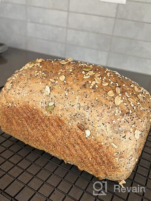 img 1 attached to Perfectly Baked Loaves With Our Non-Stick Gold Aluminum Bread Toast Mold - Deep Loaf Pan With Corrugated Design (8.26X4.7X4.3INCH) review by James Lapa