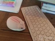 img 1 attached to CHUYI Wireless Rechargeable Quiet Mouse Cute Ladybug Pattern Portable Travel Mute Mouse 1600 DPI Novelty Optical Silent Cordless Office Mice For Computer Laptop PC Gift (Red) review by Maurice Vianes