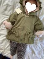 img 1 attached to Cute & Cozy Winter Baby Girl Jacket: Famuka Fleece Lined Ruffled Outwear review by Kathy King