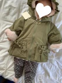 img 5 attached to Cute & Cozy Winter Baby Girl Jacket: Famuka Fleece Lined Ruffled Outwear